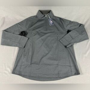 Vineyard Vines Golf Pullover 1/4 Zip Medium Charcoal Gray Polyester